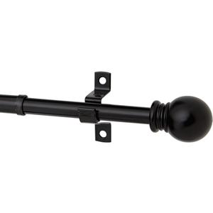 Bali Blinds 1/2" Ball Petite Cafe, 22-40", Black