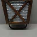 Autumn Alley Farmhouse Decor Rustic Hand Towel Holder - Farmhouse Towel For Bathroom Wall, For Kitchen Wall With Wooden Storage Add Charm to Your Rustic Bathroom Hand Towel Rack and Shelf Decor, Brown