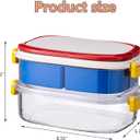 Serving Tray with Ice Packs, 9.45" Lightweight Platter for Outdoor Parties Includes Removable Compartments for Fruit Preservation