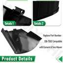 138-7502 Deflector Shield Compatible with Exmark Quest E S Series & Toro 74690 74691 74694 74695 75743 Mower, Fits Models QZE725GKC42200 QZE725GKC50200 QZS735GKC54200 QZS708GEM54200