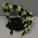 Halloween Green Light-Up Spider Costume for Kids & Adults, LED Giant Spider Backpack with Headband, Creepy Spider Outfit with 60 Lights, Halloween Party Trick or Treat Gear Battery Required