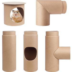 Hamster Tunnels,Hamster Tubes, Composable DIY and Build Hamsters Tunnels, Small Animals Exercise Toys, Tunnel for Mouse Gerbils Mice, Hamsters Gifts