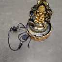 Ganesha Statues Indoor Water Fountain, Elephant Buddah Statute Tabletop Fountain with Rolling Ball, Zen Fountain for Home Office Bedroom Desk Decoration