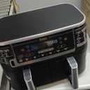 Ninja DZ550 Foodi 10 Quart 6-in-1 DualZone Smart XL Air Fryer with 2 Independent Baskets, Smart Cook Thermometer for Perfect Doneness, Match Cook & Smart Finish to Roast, Dehydrate & More, BLACK