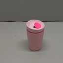 Owala SmoothSip Slider Insulated Stainless Steel Coffee Tumbler, Reusable Iced Coffee Cup, Hot Coffee Travel Mug, BPA Free 12 oz, Pink (Pucker Up) | SmoothSip, Slider, Insulated, Reusable, Iced Coffee Cup