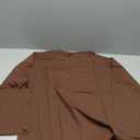 Fall Spring Trendy Workout Dressy Womens Work Tops Casual Cotton Long Sleeve O Neck Shirt Work Out Tops Gym for Women Loose Fit Tee Shirts Vintage Soft Comfortable Basic Blouse for Leggings Brown Medium