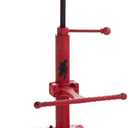 Topower Industrial Retro Vintage Farm Wooden Tractor Stool Kitchen Swivel Height Adjustable bar Stool (Antique Red)