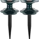 Totority Garden Hose Guide Spike with Watering Pipe Wheel 9.84X3.54X3.54In Heavy Duty Hose Holder for Lawn Garden Irrigation Direction Control Outdoor Use