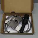 Bathroom Faucet Brushed Nickel Modern Waterfall Bathroom Sink Faucet with Single Handle Suitable for 1 or 3 Holes,Supply Deck Plate and Hose