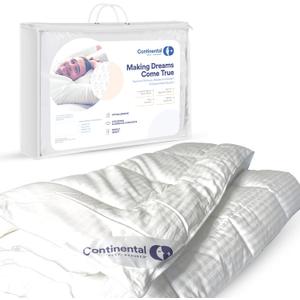 Continental Bedding Affinity King Size Comforter All Season Quilted Down Alternative Comforter Duvet Insert with Corner Tabs - Machine Washable - Duvet Insert (White)