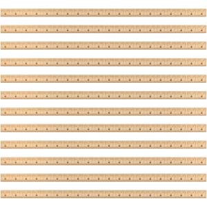 Nuanchu 12 Pcs Unfinished 3D Decorative Wood Trim Molding 15.75inch Decorative Wood Molding Cute DIY Trim for Home Wall Cabinet Shelf Window Door(Bead,12mm)