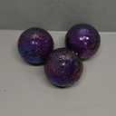 TOPZEA 3 Pack Decorative Glass Balls, 4 Inch Colorful Glass Mosaic Orbs Sphere Bowl Fillers Table Centerpiece Ball for Bowls, Vases, Dining Coffee Table Decor, Rainbow Color