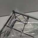 Boston International Napkin Caddy Metal Lunch Napkin Holder, Holds 6.5" x 6.5" Napkins, Wave- Black