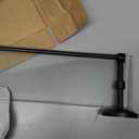 Allied Brass QN-1/22-GAL-BKM Que New 22 Inch Tempered Gallery Rail Glass Shelf, Matte Black
