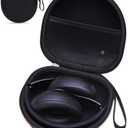 Headphone Case Compatible with BERIBES/TOZO/KVIDIO/Beats/Soundcore Anker Noise Cancelling Over-Ear Headphones, Black