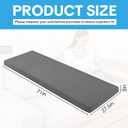 HOMBYS 3 Inch Memory Foam Sofa Topper Pad, 71" L x 27.5" W Inch Couch Topper Cushion with Washable Cover for Sofa, Couch Cover Pad with Non Slip Bottom