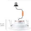 Philips Smart 5-6 Inch Retrofit Recessed Downlight 4-Pack, 750 Lumens, LED Color Changing Lights, Connects to Wi-Fi, Control with Voice or App, Powered by WiZ Connected