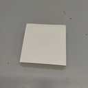 VANRA Sticky Notes 4 x 4-Inches Self-Stick Note Cube Memo Pads Strong Adhesive, 400-Sheets/Cube (Ivory White)