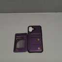 Vinich for iPhone 17 Wallet Case with Card Holder, RFID Blocking Credit Slots Kickstand Shockproof Phone Cover Fit for iPhone 17 6.3" Purple