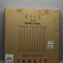 Extra Wide Baby Gate with Door Pressure Mounted 57.48-62.20 Inch,Child Baby Gates for Doorways No Drilling,Walk Through Dog Gate Indoor for The House Kitchen Stairs,White