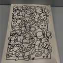 Bistup Makeup Bag Travel Cosmetic Bag Toiletry Make Up Bags Cute Women Large Capacity Big Medium Leather Flower Floral Aesthetic Girl Teen Teenage Foldable Expandable Open Flat Zip (3-Vintage Floral)