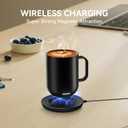 Charging Coaster 2 Compatible with Temperature Control Smart Mug 2 and 1/Travel Mug, Wireless Charger Power Dock Base for Home & Office