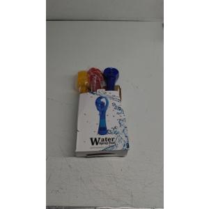 CEBUY Handheld Water Water Spray Fan, Mist Fans for Outside Portable, 3 Pack (Dark Blue/ Red/ Yellow)