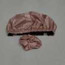 YANIBEST Adjustable Silk Bonnet Double Layer Satin Bonnet Hair Bonnet for Sleeping Bonnets for Women Hats Curly Natural Hair, Blush Pink (One Size)