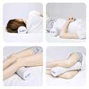 C CUSHION LAB Roll Pillow for Neck Relief - Extra Dense Memory Foam Round Cylinder Bolster for Cervical Support, Spondylosis, Neck Pain Relief, & Spine Lumbar Traction - Washable Cover & Travel Bag