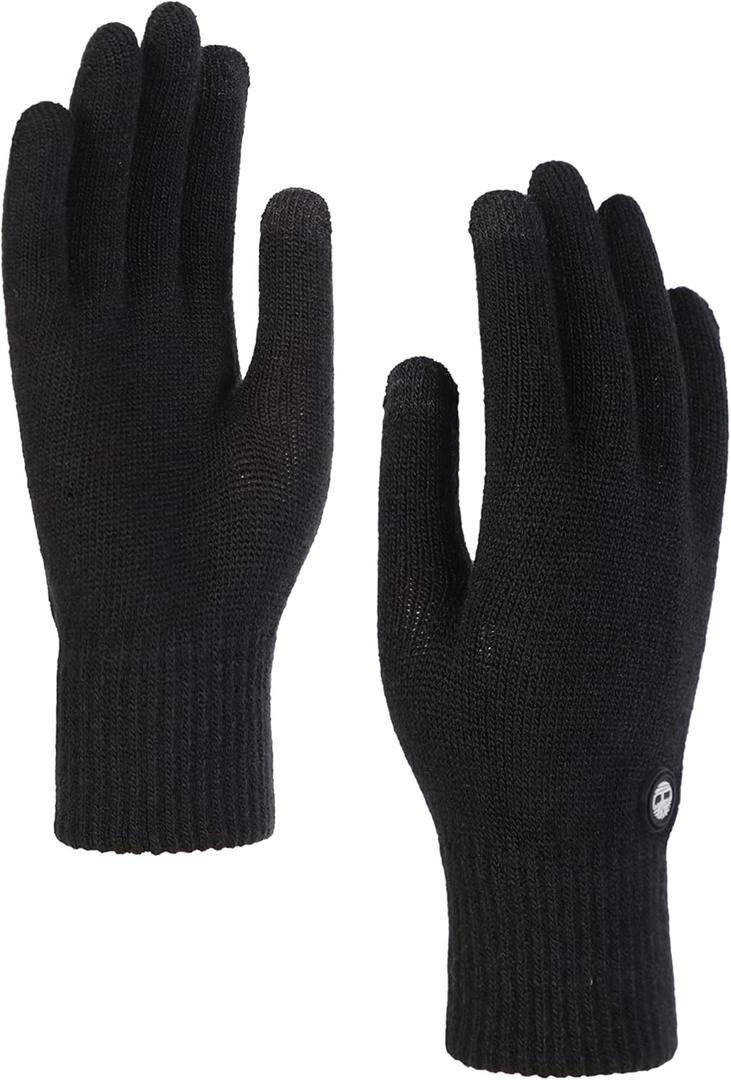 Timberland men's Magic Glove With Touchscreen Technology (One Size, Black)