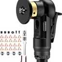 AMTOVL Pneumatic Chamfering Tool - Mini Air Chamfer Tool with 10 C-Angle & 10 R-Angle Blades, 45 30000 RPM Chamfering Tool for Metal and Wood with 1/4" Air Inlet