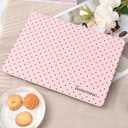 Seorsok Compatible with New MacBook Air 13.6 inch Case M4 M3 M2 2025 2024-2022 Release A3240 A2681 A3113 Touch ID,Premium Cream Textured Black Polka Dot Plastic Hard Shell Case&Keyboard Cover,Pink