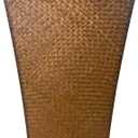 Taper Seagrass Planter - 20-Inch Tall Large Tree Planter - Handwoven Natural Square Basket for Indoor & Outdoor Plants - Stylish Decorative Flower Pot for Patio, Garden, and Home, 1 pack