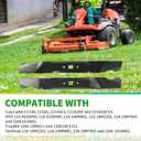742-0739 19" Mulching Mower Blade, Compatible with MTD Cub Cad et T ro yBilt Walk Behind 19 Inch Deck Mower CC550SP ES CC500 CC189, Replace 942-0739, 2 Pack