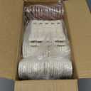 50-Pack 11 Inch Baby Closet Hangers with 10 Clips - Soft Velvet Non-Slip Hangers for Infant & Toddler Clothes (Beige)