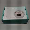 Multi Functional Electric Nail Clippers Trimmer, 2026 Upgraded 3 in 1 Electric Polishing Automatic Nail Clippers with 3 Adjustable Speeds, for Adult and Seniors (White)