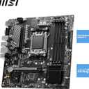 MSI PRO B650M-P V1 Motherboard, Micro-ATX - Supports AMD Ryzen 9000/8000 / 7000 Series Processors, AM5 - DDR5 Memory Boost 6000+MHz/OC, 1 x PCIe 4.0 x16, 2 x M.2 Gen4, 2.5G LAN
