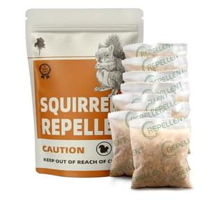 KQCWKH Squirrel Repellent Outdoor, Chipmunk Repellent Outdoor, Squirrel Repellent for Attic, Squirrel Deterrent for Garden, Squirrel Away, Chipmunk Deterrent Outdoor, Plant-Based Ingredients - 8Packs