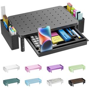 WALI Computer Monitor Stand with Storage and Pen Holder