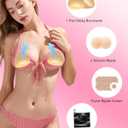 Push up Sticky Pads Bra Inserts,Double Sided Sticky Adhesive Bra Pads for Bikini Swimsuit Sports Daily Use