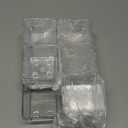 STORi Simple Stackable Clear Drawer Organizer Set  Square Trays | Small Makeup Vanity Storage Bins and Office Desk Drawer Dividers | Made in USA