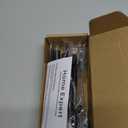 5 Pack 4 Inch Black Cabinet Handles - Matte Finish Pulls for Dresser Drawers - Stainless Steel Kitchen Cabinet Handles - 6-3/8 Inch Overall Length