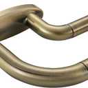 Double Curtain Rods Antique Bronze,Room Darkening Drapery Rod for 28-48 Inches,Adjustable 3/4 Inches Front and 5/8 Inches Back Quality Metal Rod for Window,Wrap Around Design