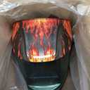 MDOLDES Large Angle True Color Solar Automatic dimming Welding Helmet, 4 arc sensors with Wide Shading Range of 4/5/9-13, Welding mask Suitable for TIG MIG ARC Welding mas (flame)