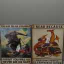 Licpact Veterans Day Decor U.S Army Veteran / Dragon Books Wall Decor Home Sign Gift 12x16 inch