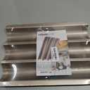 Baguette Pans for Baking 15" x 11", Carbon Steel 3 Loaf Nonstick Baguette Baking Tray for French & Italian Perforated French Bread Pan
