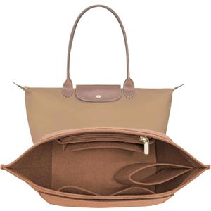 LOUKAYCCI Purse Organizer Insert for le pliage Le Pliage S Handbags InsertEarthColo, Small (EarthColor)