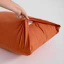 FLXXIE Pillow Cases Queen, Soft Microfiber Pillow Covers with Envelope Closure, Wrinkle Resistant Pillowcases, 2 Piece Set, 20x30, Burnt Orange