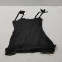 Goth Dark Sweet Black Summer Mini Dresses Spaghetti Straps Sleeveless Swing Skater Dress Club Party Y2K Streetwear (X-Large)