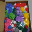 Mini Santa Hats for Christmas Crafts, 60Pcs Tiny Knitted Doll Hats Minature Hat for Christmas Decorations, Tree Ornaments, Snowman Doll Decor, Art and Crafts (60)